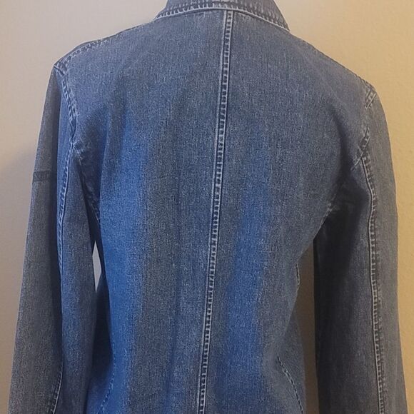 Lauren Ralph lauren jeans and co double-breasted denim size s petite - Picture 4 of 12